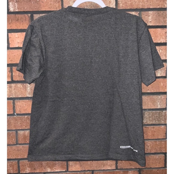 Baseballism Youth Charcoal Grey 6-4-3=2 Double Play Graphic T-Shirt Tee Size YL - Picture 3 of 3